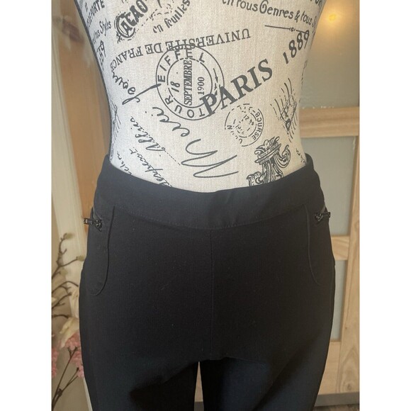 Gap Pants Womens Size 6 Back Zipper Closure Ankle Zip Balck W/Pockets - Picture 6 of 10